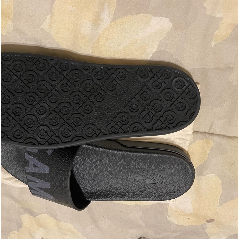 Ferragamo sandals grey new